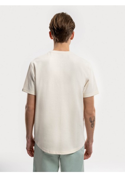 Regular Fit Ekru Erkek T-Shirt LF2034875 modelleri