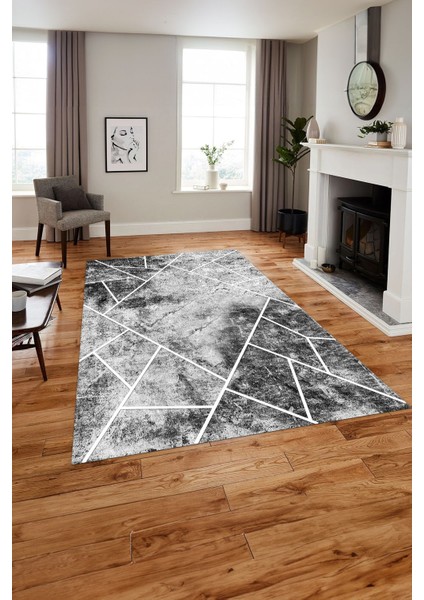 Baskılı Mermer Geometrik Desenli Kaymaz Yıkanabilir Yolluk Mutfak Salon Halısı, Mermer-56-Gri, fiyatları