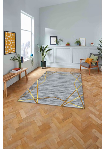 Dijital Baskılı Mermer Sade Modern Kaymaz Yıkanabilir Yolluk Mutfak Salon Halısı, Mermer-39-Gold, modelleri