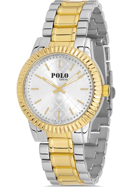 Kar Tanesi Detaylı Kadın Kol Saati ve Zirkon Taşlı Kar Tanesi Bileklik Sarı-Gümüş Renk fiyatları