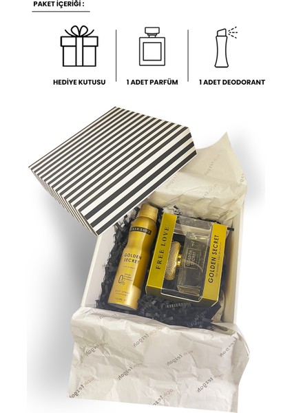 Golden Secret Edp Kadın Parfüm 100 ml ve Deodorant 150 ml