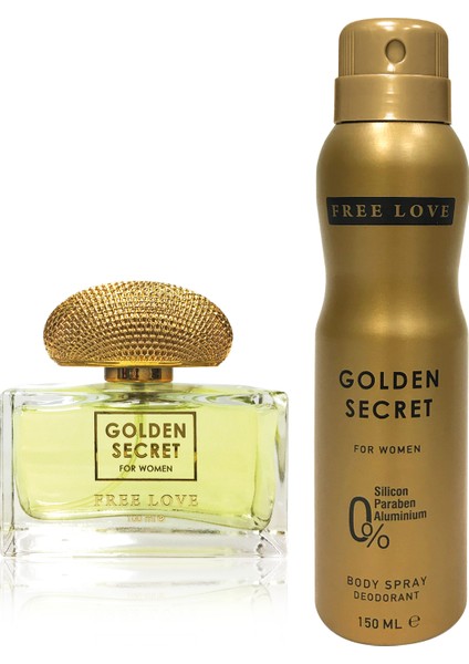 Golden Secret Edp Kadın Parfüm 100 ml ve Deodorant 150 ml fiyatları