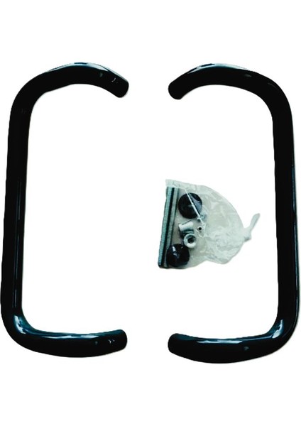 Alüminyum Kıvrık Kol 25X200 mm Siyah Mat 9005