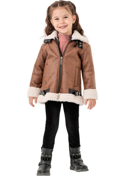 KEMER DETAYLI MONTLU KIZ TAKIM