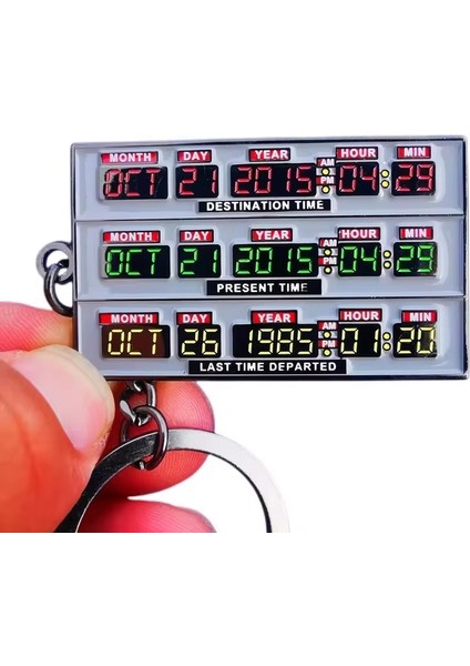 Back To Future Geleceğe Dönüş Filmi Sayaç Ekran Orijinal Anahtarlık