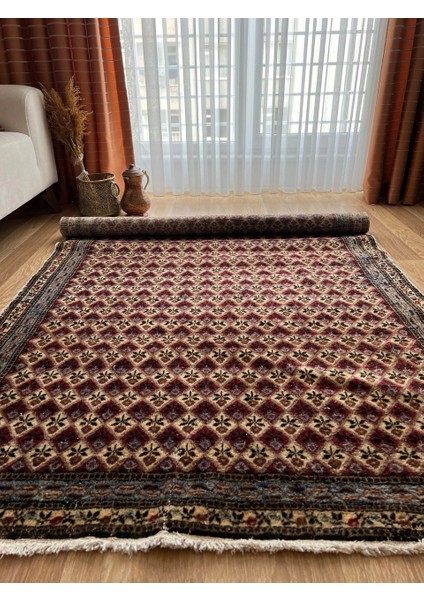 128X202 cm Nadir Vintage Türk Halısı, El Yapımı Çiçek Desenli, Yıkanabilir Antik Halı, Ev Için Country Tarzı Özel Halı fiyatları
