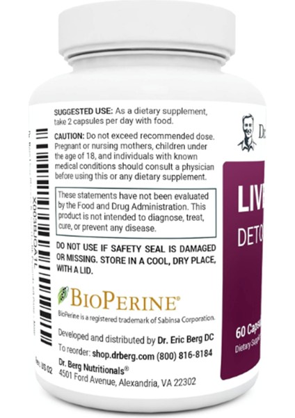 Liver Cleanse Detox W/unique Blend Of Milk Thistle, Ox Bile & Folate - Liver Includes Turmeric, Black Pepper & Choline - 60 Capsules modelleri