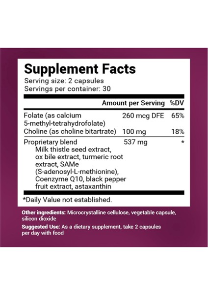 Liver Cleanse Detox W/unique Blend Of Milk Thistle, Ox Bile & Folate - Liver Includes Turmeric, Black Pepper & Choline - 60 Capsules fırsatları