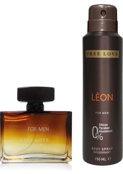 Leon Edp Erkek Parfüm 100 ml ve Deodorant 150 ml