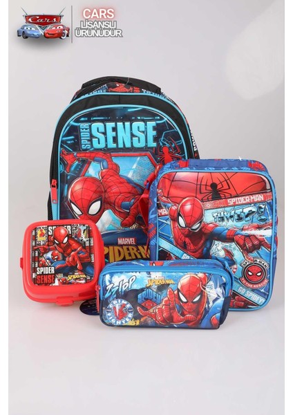 Lisanslı Spıderman Ilkokul, Beslenme ve Kalem Çantası 3'lüsü