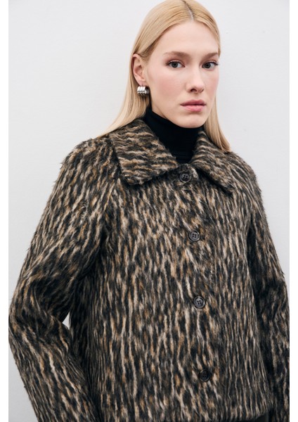 Leopar Desenli Kısa Ceket - Leopar fırsatları