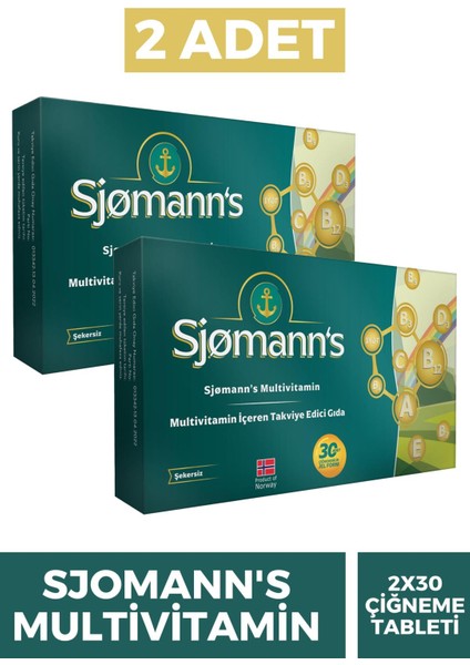 Multivitamin Çiğnenebilir Jel 30 Tablet 2 Adet