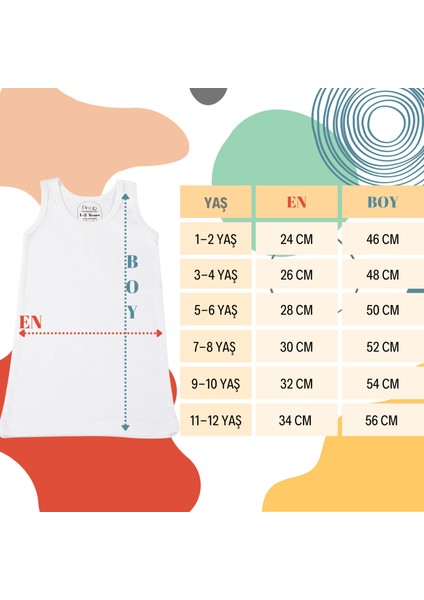 Pinuptex® 3’lü Erkek Çocuk Kalın Askılı Atlet Pamuk Ribana (3ADET)