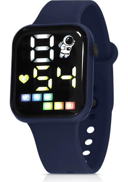 Kadın Silikon Kordon Kol Saati Parfüm Hediyelik Kombin Lacivert Renk modelleri