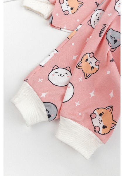 Fiğürlü Pamuk Kız Erkek Bebek Çocuk Pijama Takımı