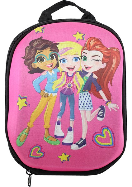 Bisiklet Ön Çanta - Poly pocket ve barbie Karakterli, Kız