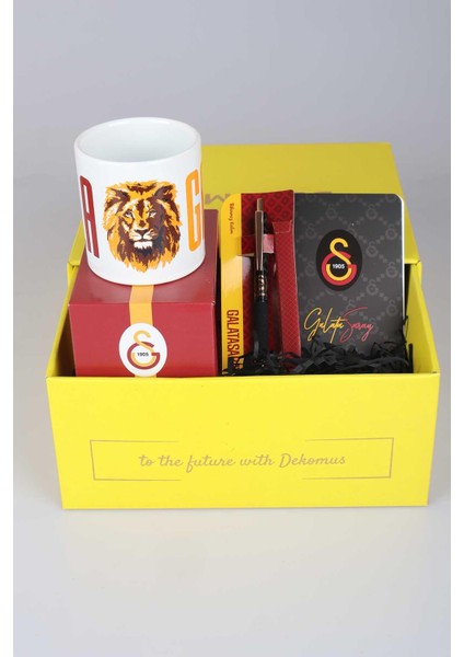 DEKOMUS GIFT BOX ÖZEL KUTULU LİSANSLI GALATASARAY KUPA,AJANDA ve HYBRIT TÜKENMEZ KALEM SETİ indirimleri