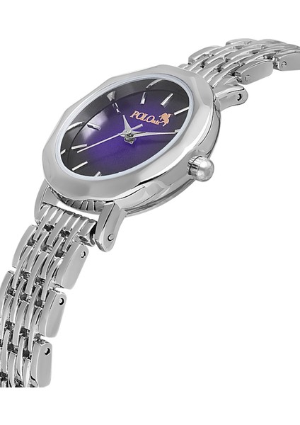 Zarif Vintage Kadın Kol Saati ve Zirkon Taşlı 5 Taş Bileklik Hediye Gümüş-Mor PL-1480B6 fiyatları