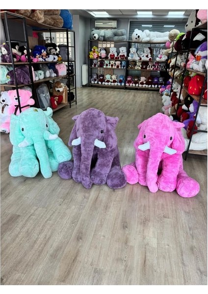 Peluşçu Dayı Sevgiliye Özel Dev Peluş Fil Oyuncak 150 cm - Koca Boy, Sevimli