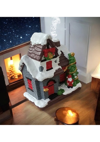 Yeni Yıl Karlı Noel Evi Tütsülük