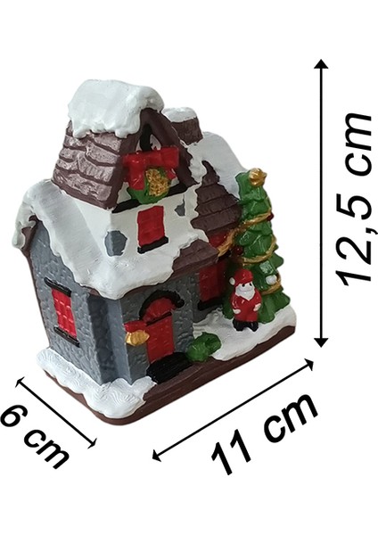 Yeni Yıl Karlı Noel Evi Tütsülük