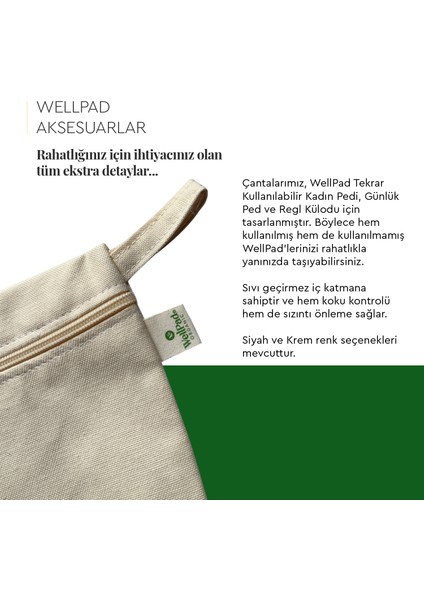 Organic Hijyenik Ped Kadın Pedi Taşıma Çantası - Siyah modelleri
