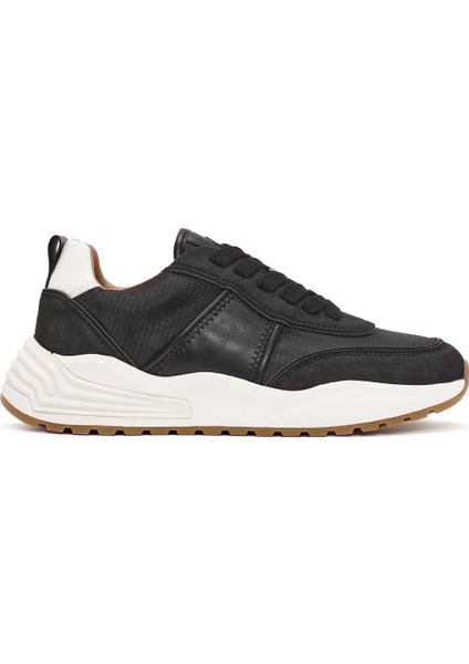 Erkek Siyah Bağcıklı Sneaker 24WFD76026F