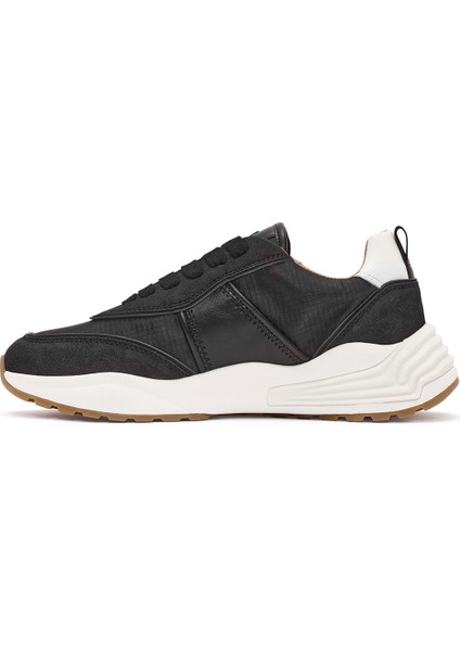 Erkek Siyah Bağcıklı Sneaker 24WFD76026F