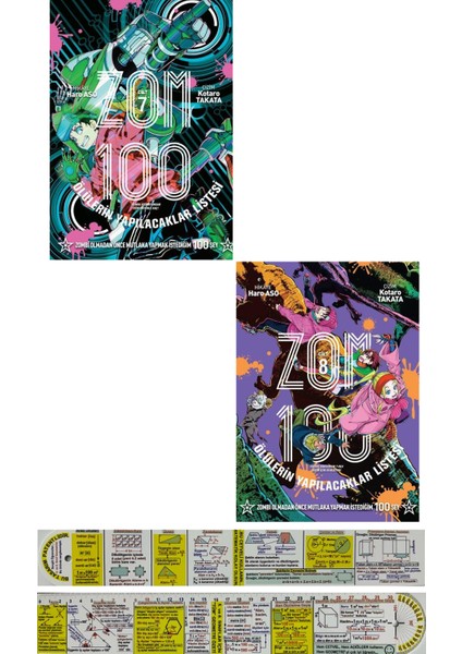 Manga Seti / Zom 7. 8. Ciltler (Matematik Öğreten Cetvel) - Haro Aso