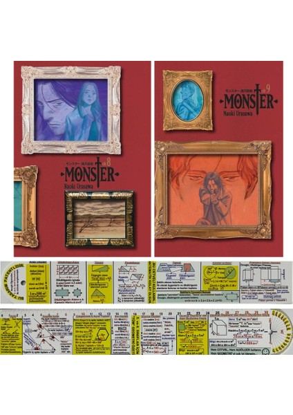 Manga Seti / Monster 8. 9. Ciltler (Matematik Öğreten Cetvel) - Naoki Urasawa