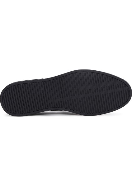 Erkek Siyah Deri Casual Loafer 25SFD6006FT
