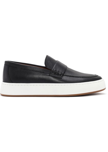Erkek Siyah Deri Loafer 25SFD620318