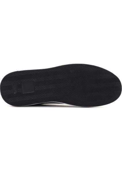 Erkek Lacivert Bağcıklı Deri Sneaker 25SFD640318
