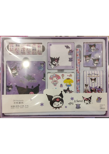 Kuromi Figürlü Okul Kırtasiye Set