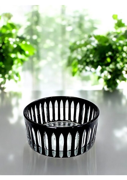 Kristal Kesme %100 El Işçiliği 19CM Ayaksız Sunum Kasesi