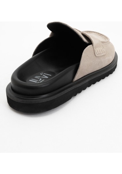 Laven Bej Süet Hakiki Deri Kadın Terlik fırsatları