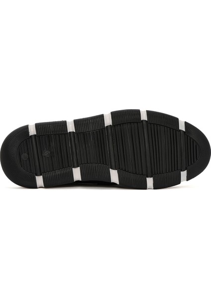 Erkek Siyah Deri Casual Loafer 25SFD680618