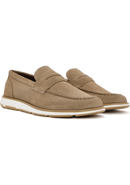 Erkek Vizon Süet Deri Casual Loafer 25SFD680610