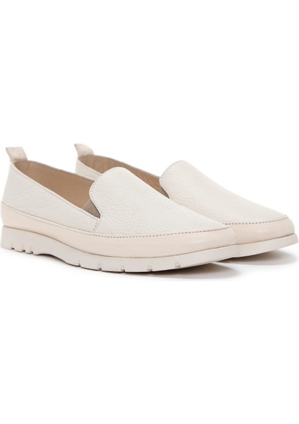 Kadın Krem Deri Comfort Loafer 25SFD1513FT