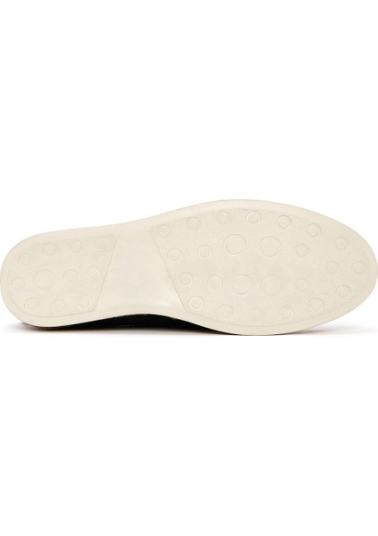Erkek Lacivert Süet Deri Casual Loafer 25SFD680910