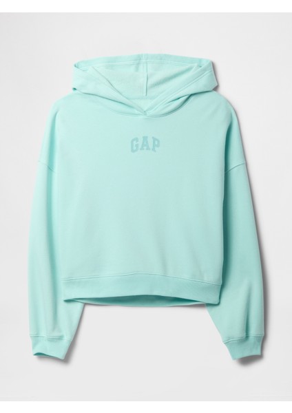 Kadın Açık Mavi Relaxed Gap Logo Fleece Sweatshirt fiyatları