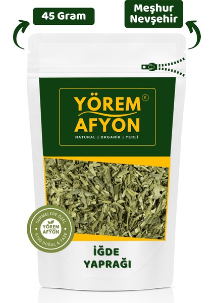 Yörem Afyon Meşhur Nevşehir Yeni Mahsul Dalında Kurutulmuş Organik Iğde Yaprağı | 45GR.