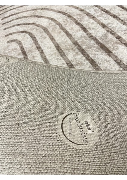 Bej Renkiskandinav Tarzı Lateks Kaymaz Taban Halı fırsatları