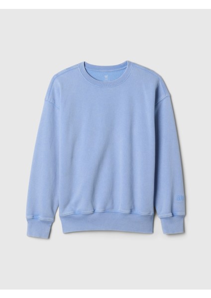 Erkek Çocuk Açık Mavi Vintage Soft Gap Logo Fleece Sweatshirt