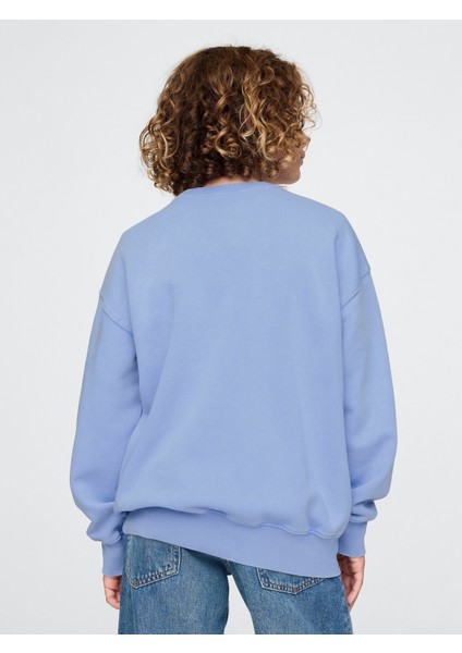 Erkek Çocuk Açık Mavi Vintage Soft Gap Logo Fleece Sweatshirt
