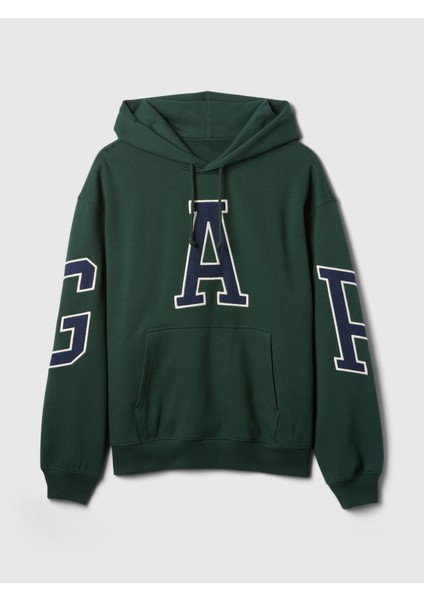 Erkek Koyu Yeşil Gap Logo Heavyweight Sweatshirt