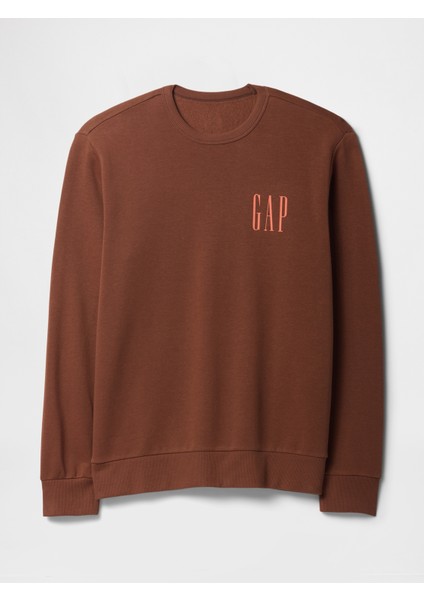 Erkek Kahverengi Gap Logo Fleece Sweatshirt