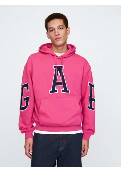 Erkek Pembe Gap Logo Heavyweight Sweatshirt