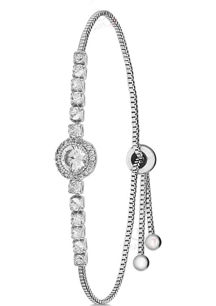 Mercan Takvimli Kadın Kol Saati Zirkon Taşlı Yuvarlak Bileklik Kombin Gümüş Mavi Renk PL-1519B7 modelleri