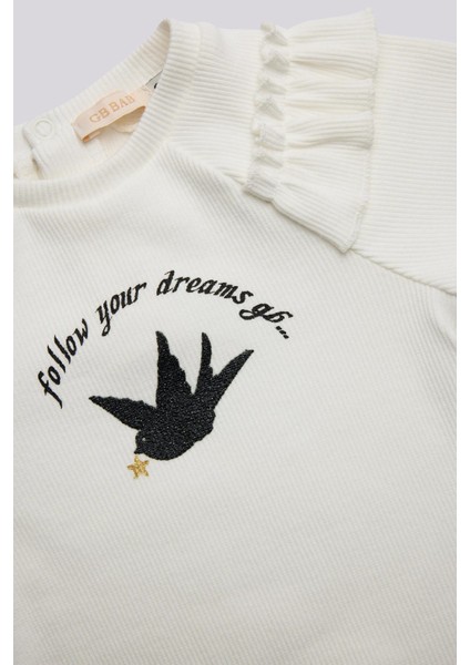 Bg Store Kız Bebek Ekru Tshirt modelleri